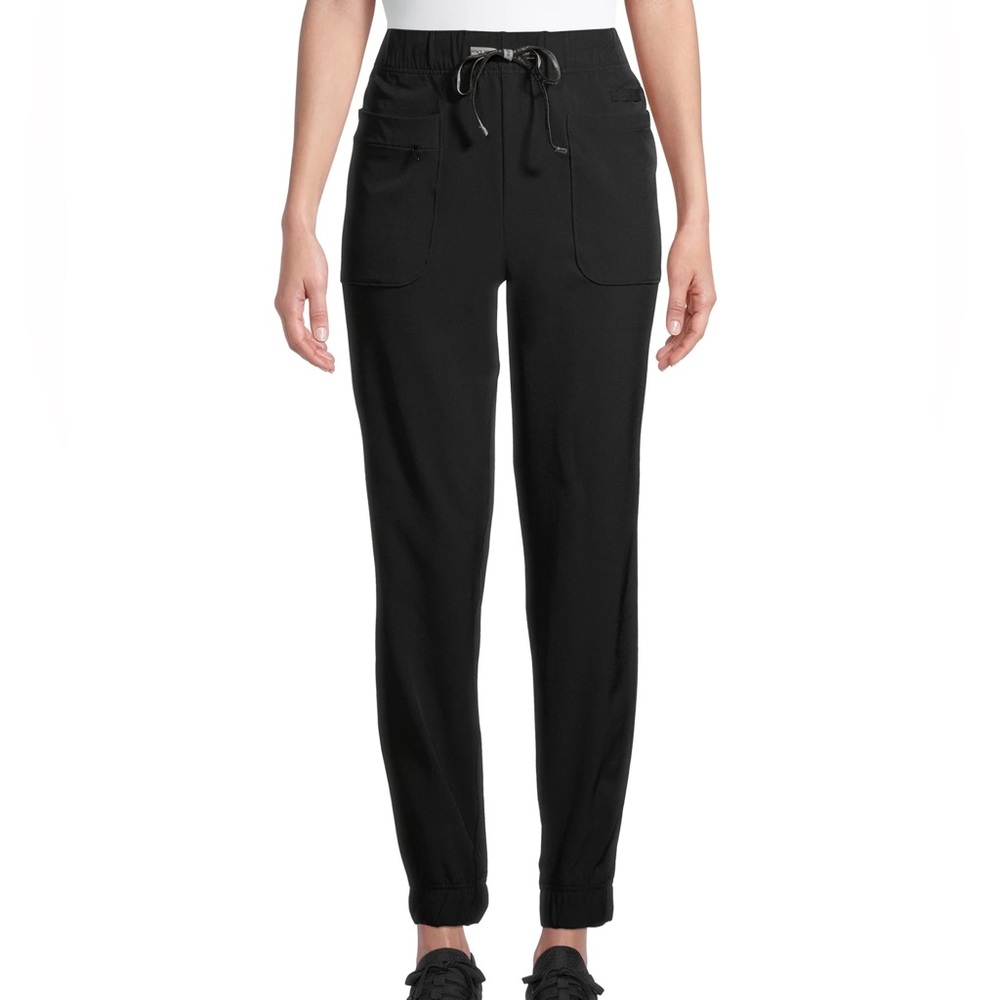 Cuddl Duds Climate Right Black Jogger Scrub Pants Polyester/Spandex XS